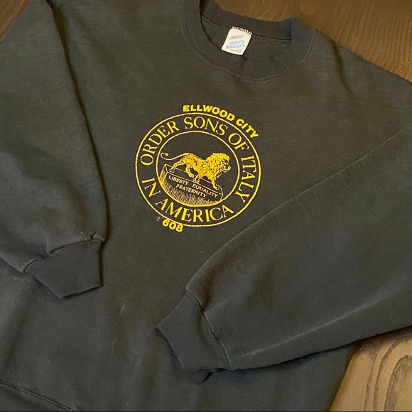 Vintage Other - Vintage Italian Organization CrewNeck Sweatshirt L